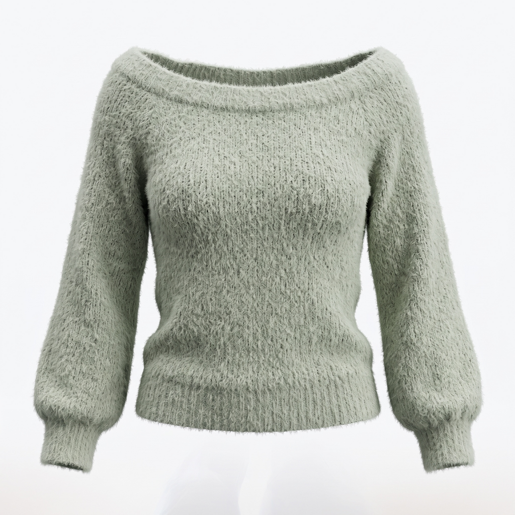 Suéter Fuzzy Soft Mint