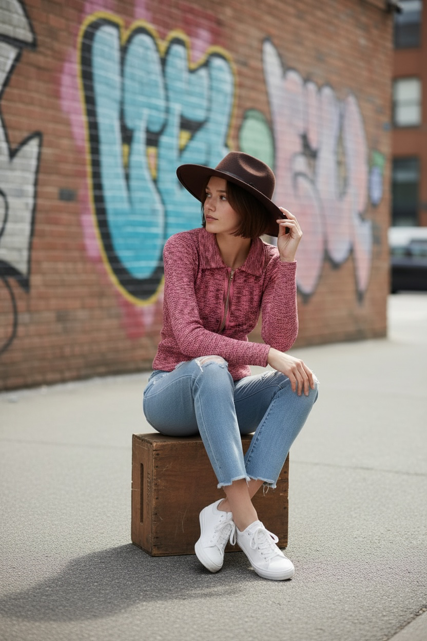 Blusa Cherry Zip