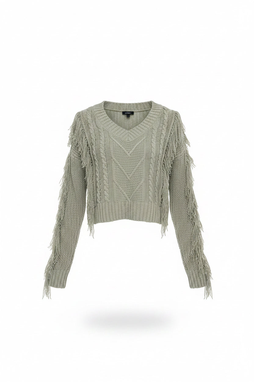 Suéter tejido Fringe