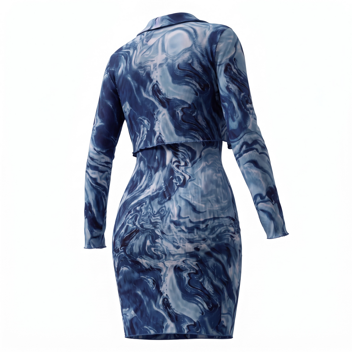 Bodycon Mármol Oceánico