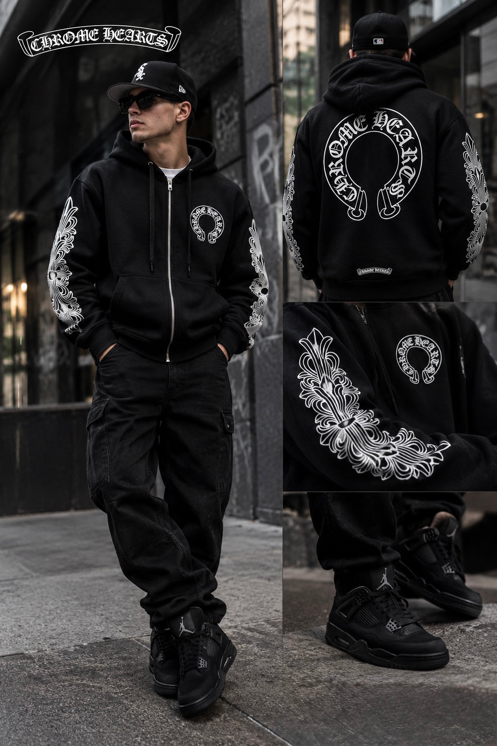 Exclusiva Sudadera Chrome Hearts