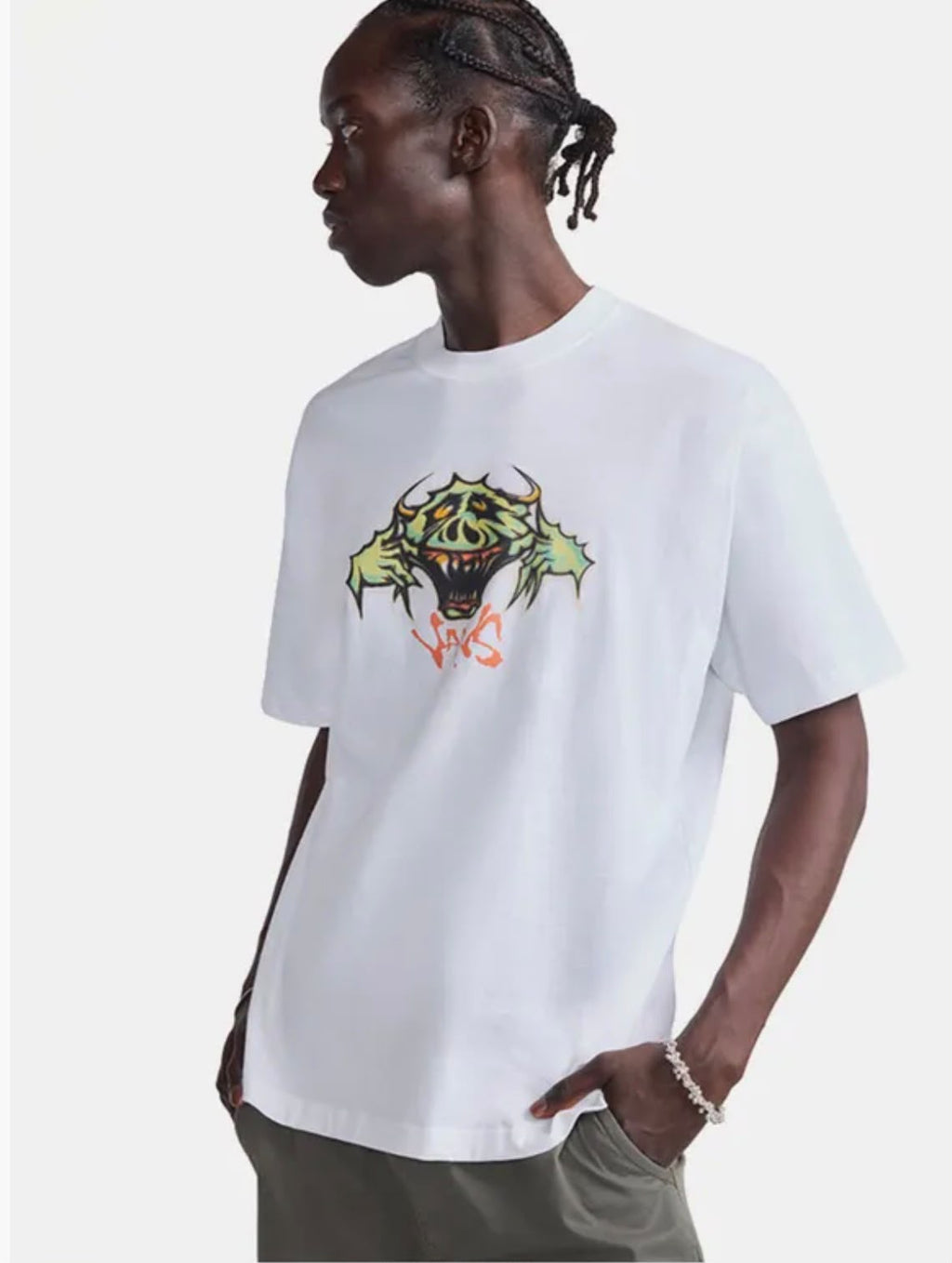 Vans T-shirt Goofy Ghoul white